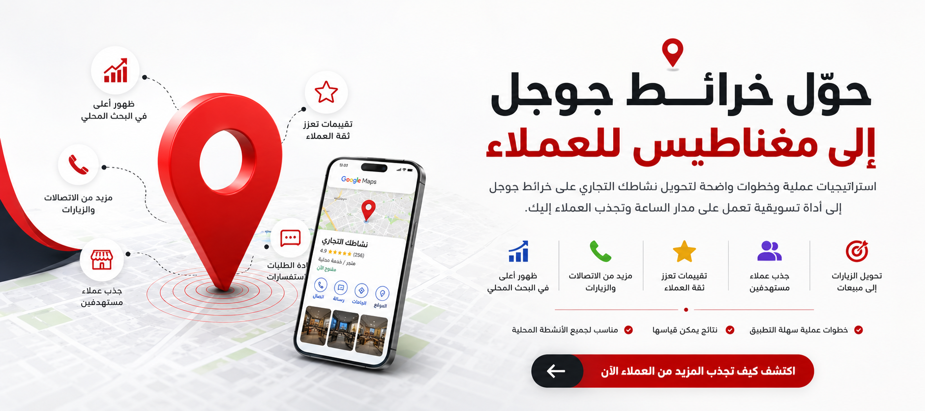 تحويل خرائط جوجل إلى مغناطيس للعملاء